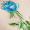1 Piece 4" Blue Rose Embroidery Flower Patch Iron On Applique Floral Sew On Craft